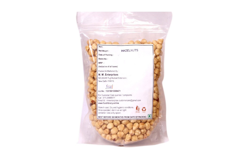 Food Library Hazelnuts    Pack  200 grams
